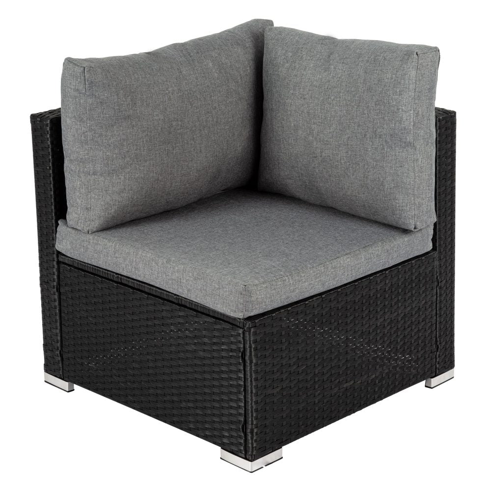 Modular Outdoor Lounge Set-9pcs Sofa and Coffee Table