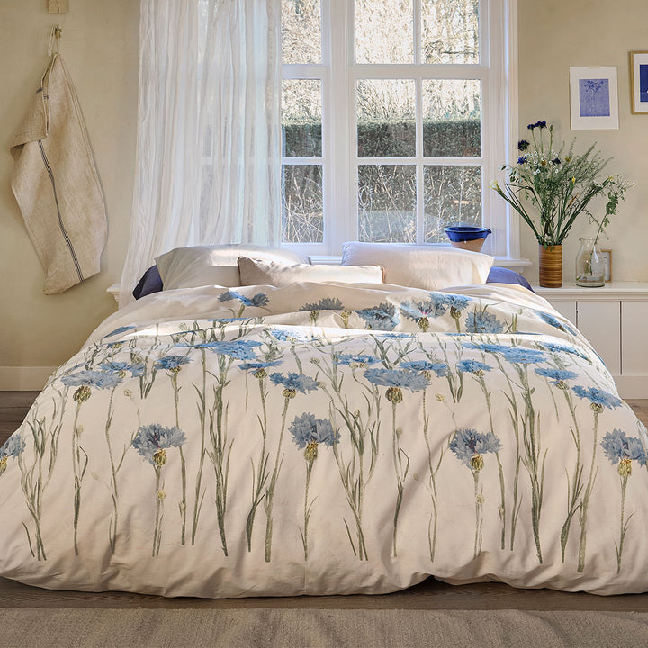Bedding House Cornflower Sand 100% Cotton Percale Quilt Cover Set King