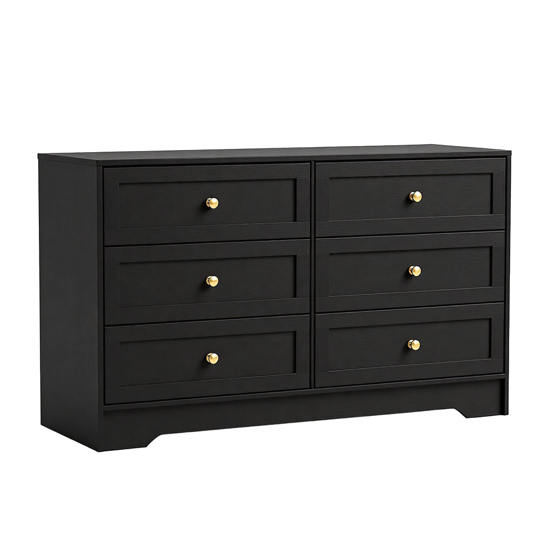 Artiss 6 Chest of Drawers Tallboy Cabinet - LEIF Black