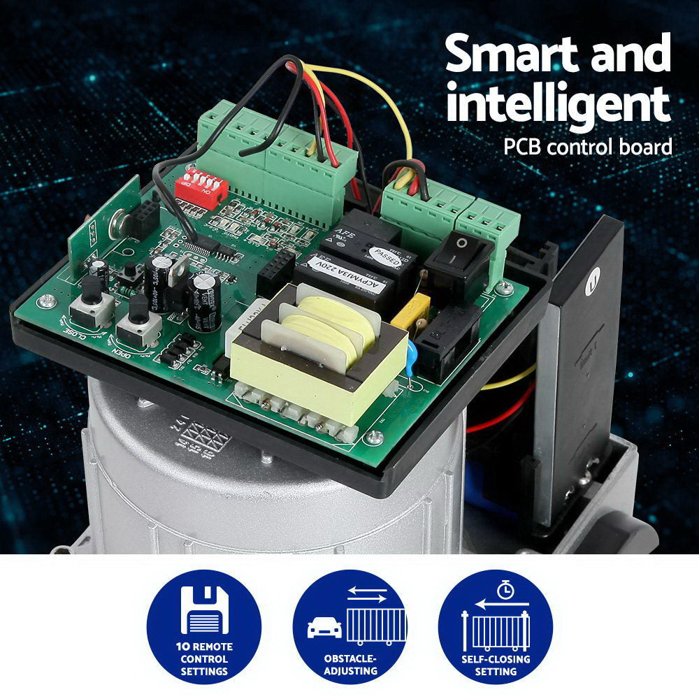 Lockmaster Automatic Sliding Gate Opener Kit 4M 1000KG