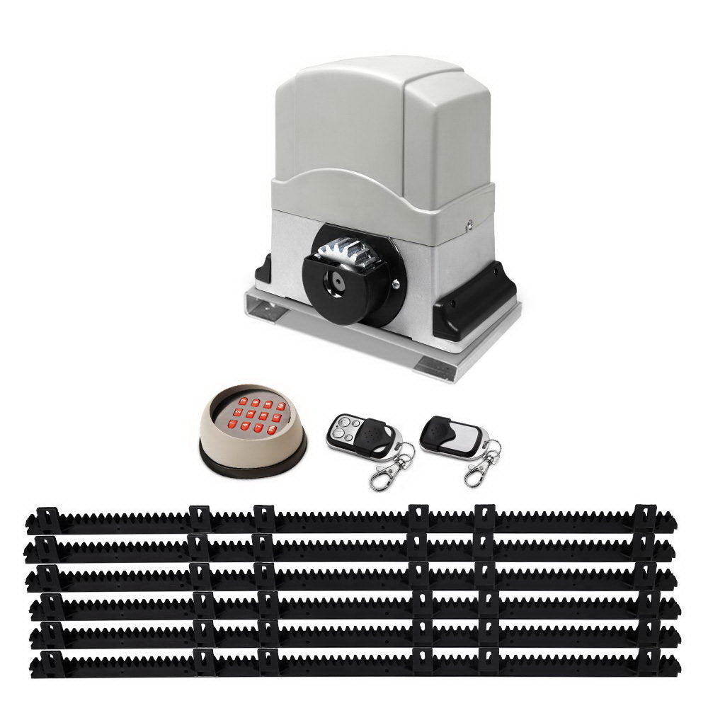 Lockmaster Automatic Sliding Gate Opener Kit Keypad 6M 1200KG