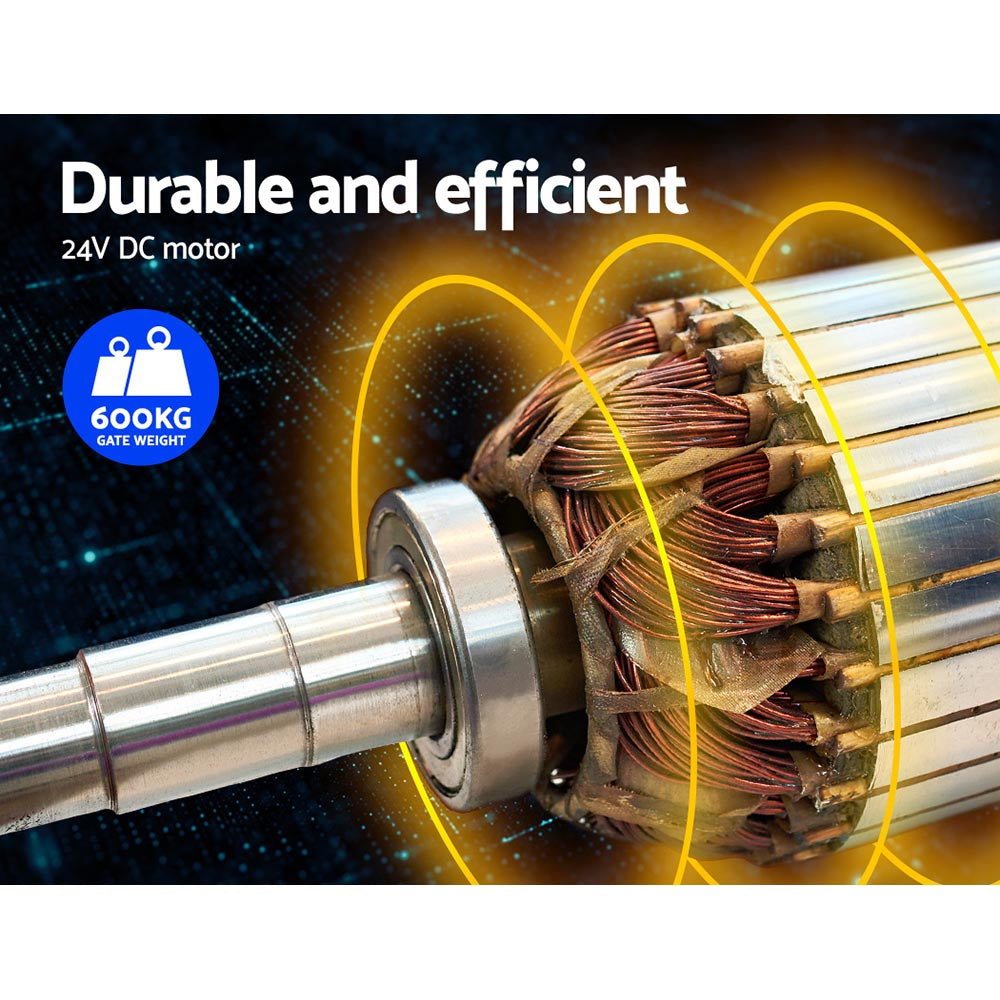 Lockmaster Single Swing Gate Opener 600KG 40W Solar Panel