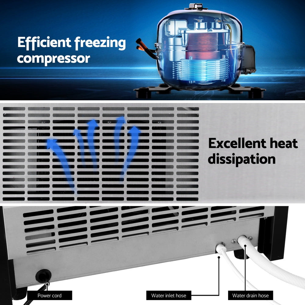 Devanti 45kg Ice Maker Commercial Machine