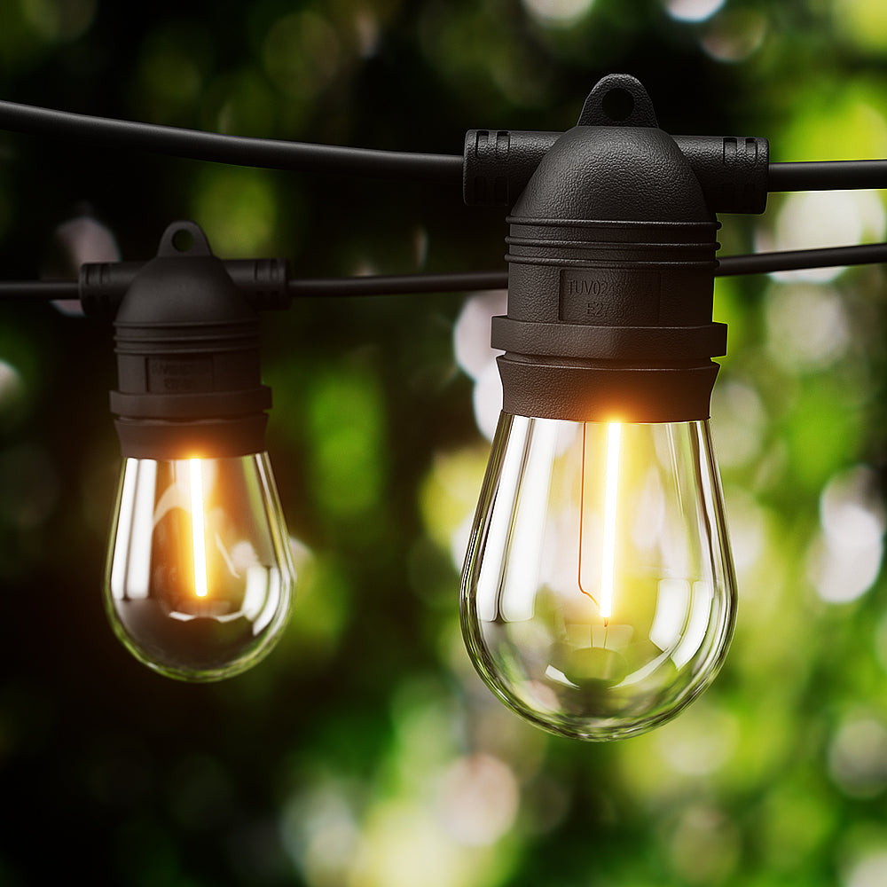 91m Festoon Lights Christmas Fairy String Lights Outdoor Party Garden Decor