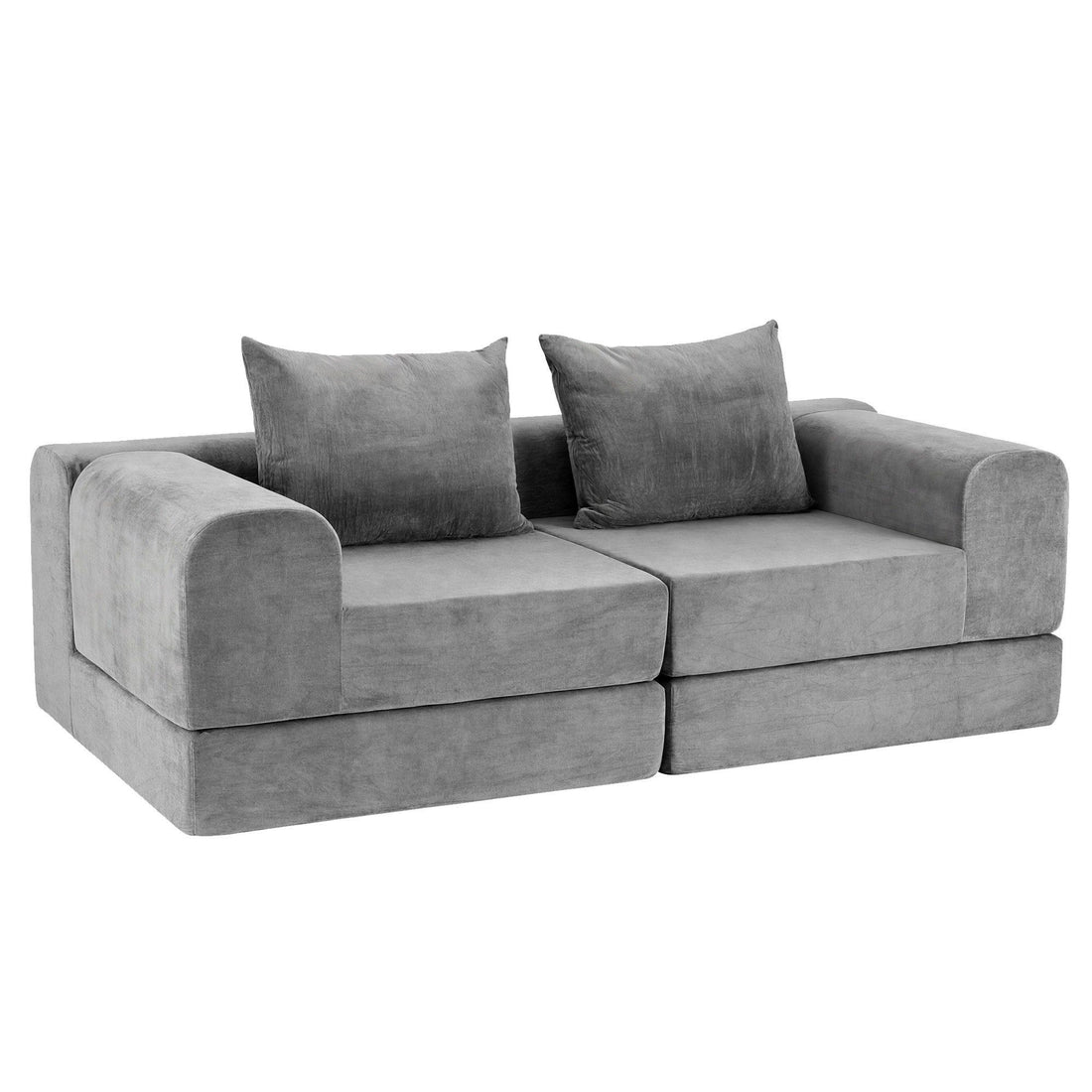 Artiss 5-in-1 Convertible Sofa Bed Floor Mattress Modular Boneless Curved Couch
