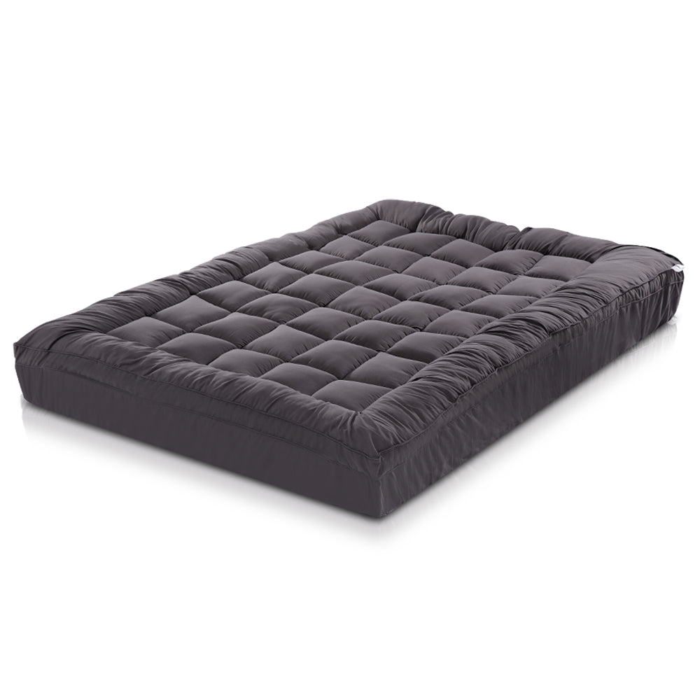 Giselle Bedding King Single Bamboo Charcoal Mattress Topper