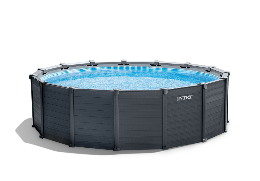 Intex Intex Graphite Grey Panel Pool 4.78 x 1.24M 26384