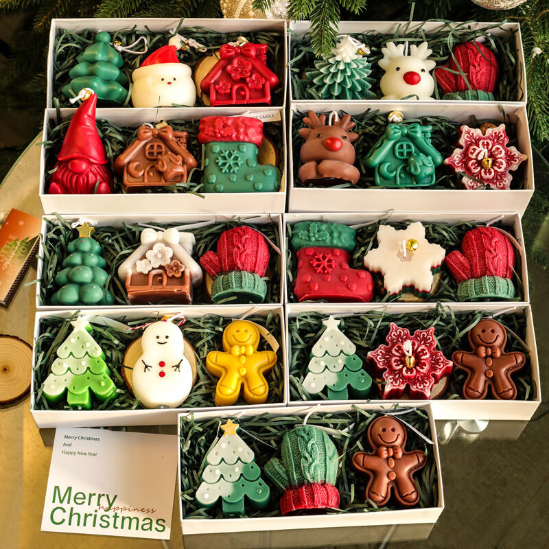 Christmas gift Handmade Aussie Christmas Scented Candle Set - Random Festive Designs (Reindeer, Tree, Gingerbread & More) for Gifting & Decor Product Description