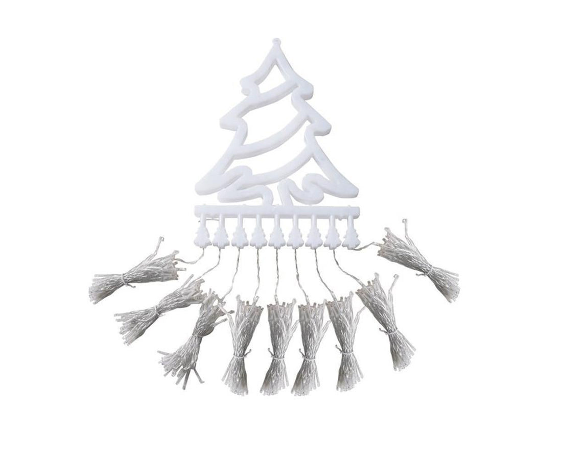 350 LED Solar Waterfall String Light Fairy Xmas Tree Hanging Decor Outdoor - Warm White