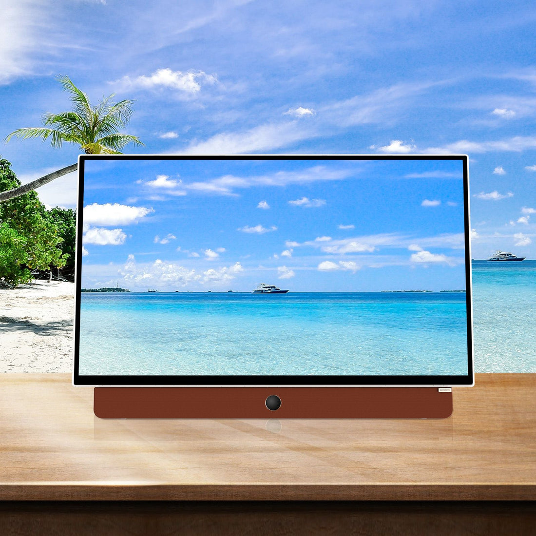 SKYWORTH 24-Inch 12V Portable TV,3-Hour Battery,1080P FHD,Wide Viewing Angle,Smart Google TV, HDR10, Dolby Audio, LED, Bluetooth, Chromecast and Google Assistant