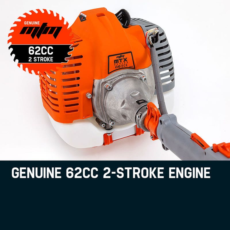 MTM 62CC Pole Chainsaw Saw Petrol Chain Tree Pruner Extended Extension Cutter