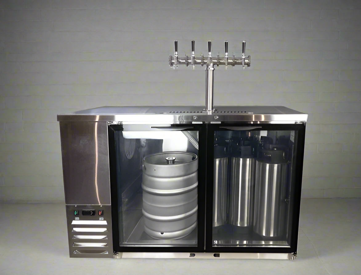 Kegerator - KegMaster Super Deluxe - Two Door Small