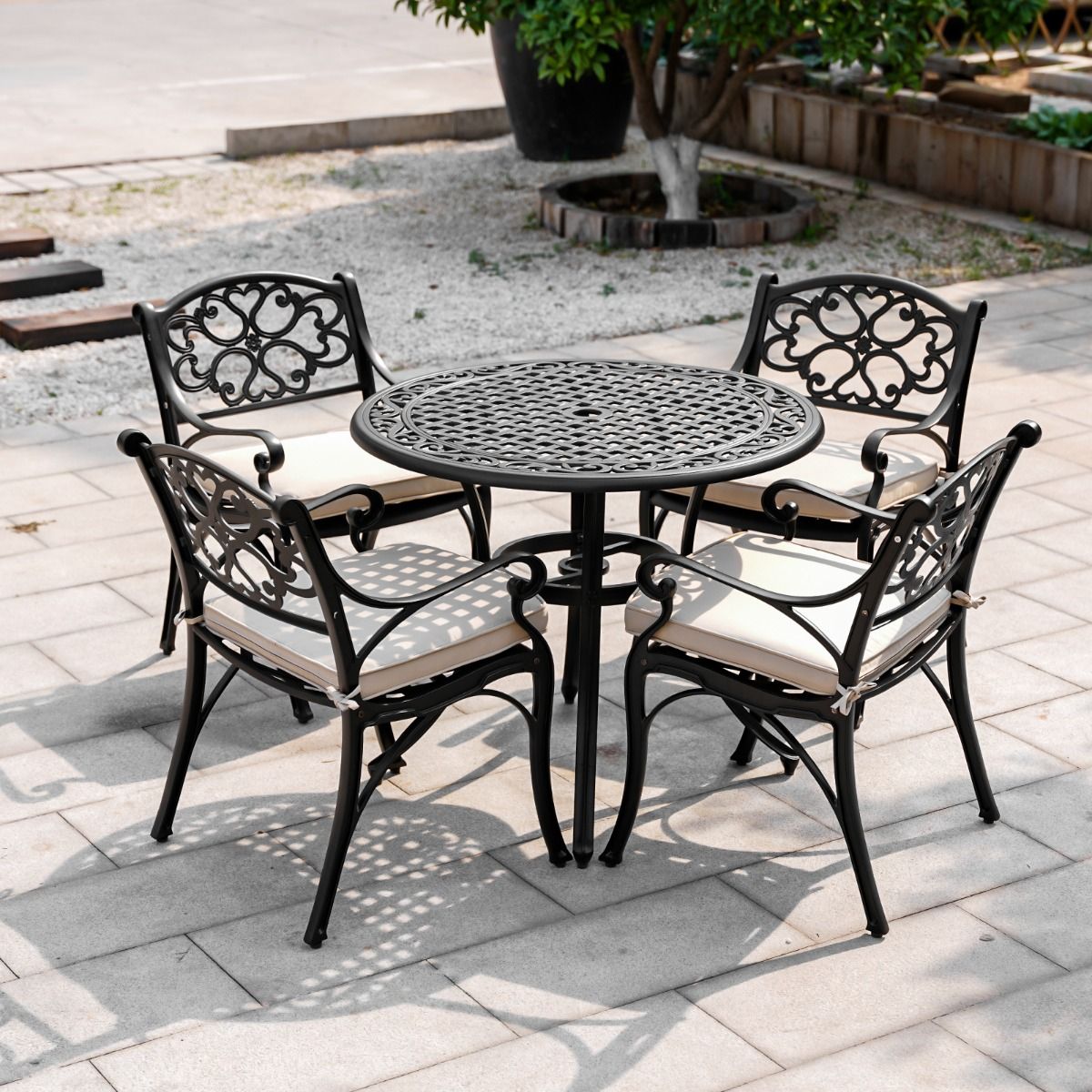 Marco 5-Piece Cast Aluminium Outdoor Setting