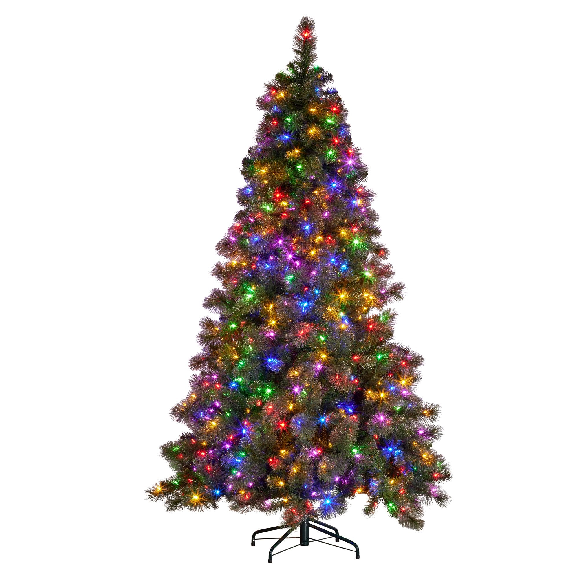 Christabelle 9ft Christmas Tree Glittery Gold Pine Needles 850 Led Lights Xmas