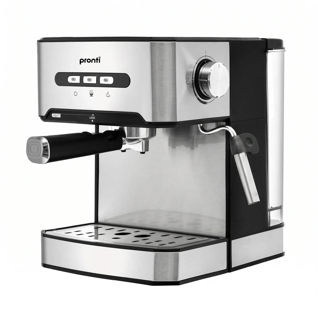 Pronti 1.6L Automatic Coffee Espresso Machine with Steam Frother