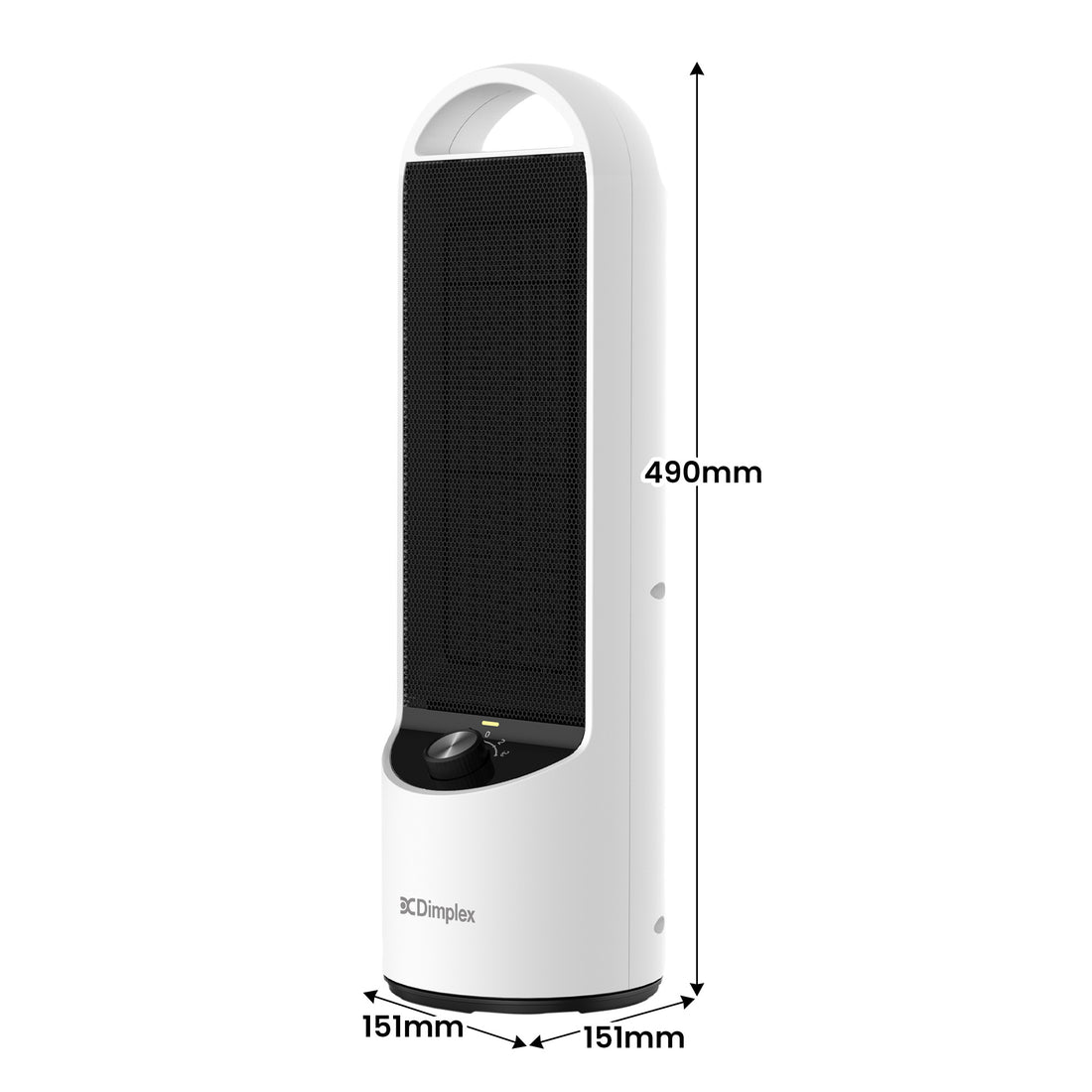 Dimplex 2kW Personal DC Ceramic Heater in Black and White