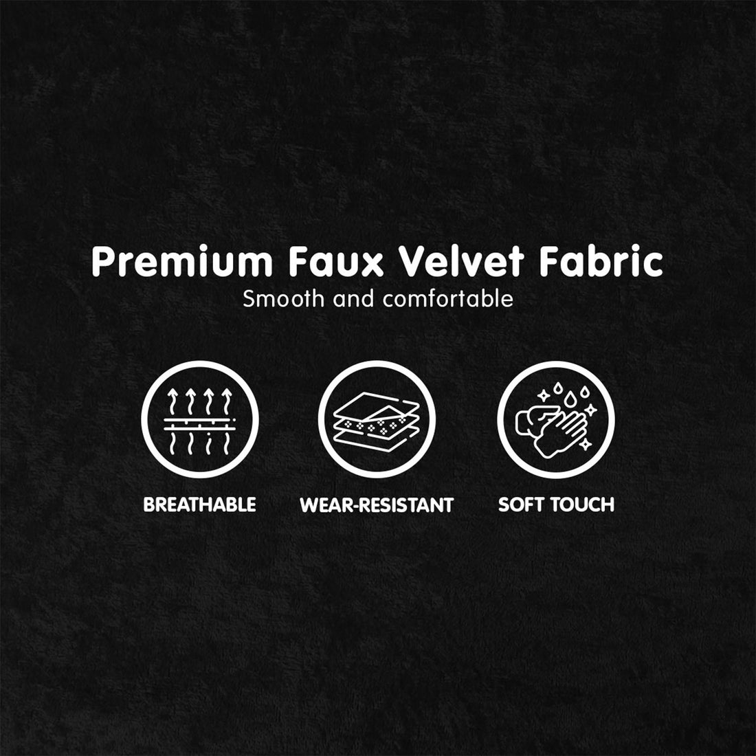 Sarantino Adjustable Chair Single Sofa Bed Faux Velvet - Black