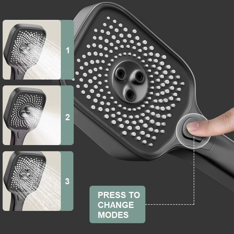 Geobella S26 Luxury Thermostatic Shower System with LED Digital Faucet - Hot & Cold Mixer, Rainfall Bath Tap, Wall Mount