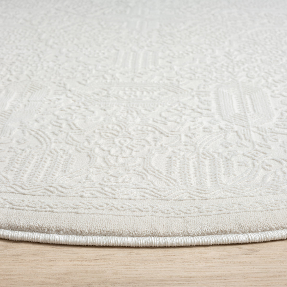 Grande Jacquard Rug - Ivory - 120x170