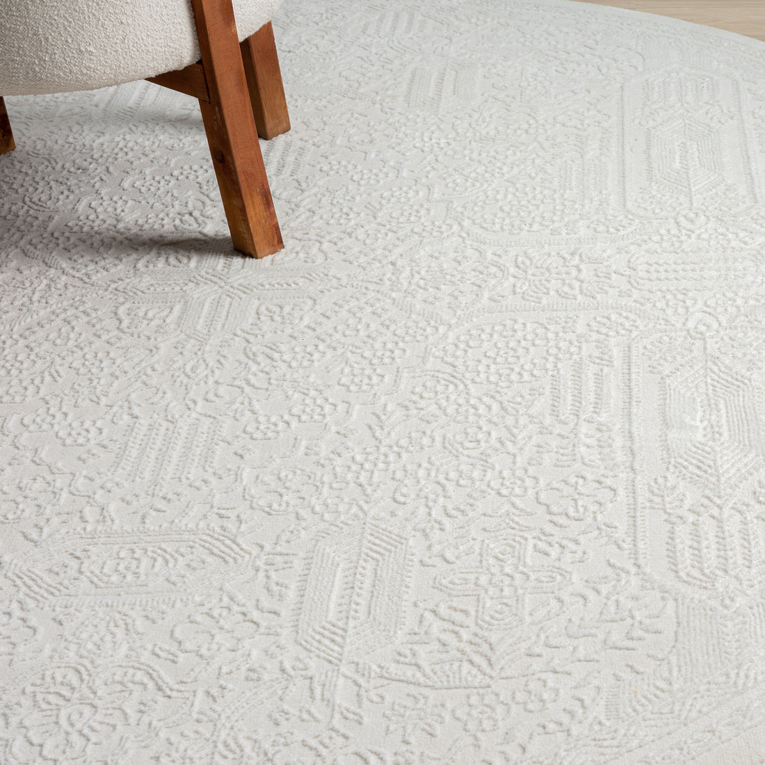 Grande Jacquard Rug - Ivory - 120x170