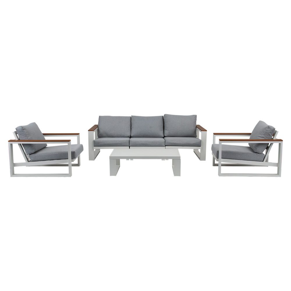 5 Seater Grandeur Lounge Suite – White