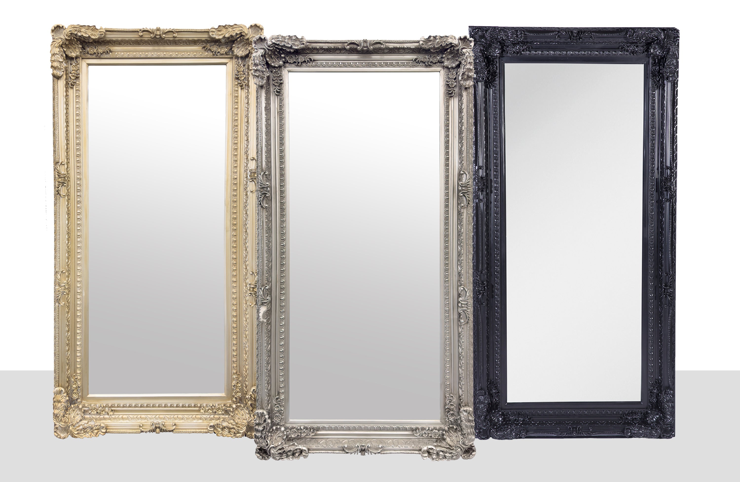 LUX French Provincial Ornate Mirror - Antique Champagne