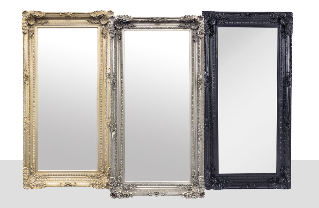LUX French Provincial Ornate Mirror - Antique Champagne