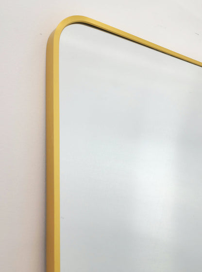 Gold Metal Rectangle Mirror - Medium 80cm x 170cm