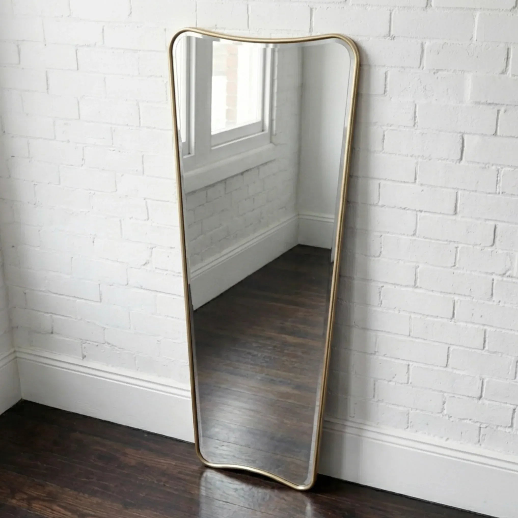 Interior Ave - Pierre Full Length Gold Frame Wall Mirror — Classic Statement