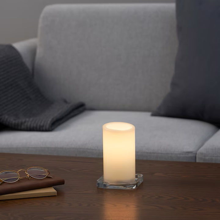 50 Pcs LED Block Pillar Candle White Flameless Safe Indoor Battery Power Party Home Decor Wedding Xmas Table Centrepiece