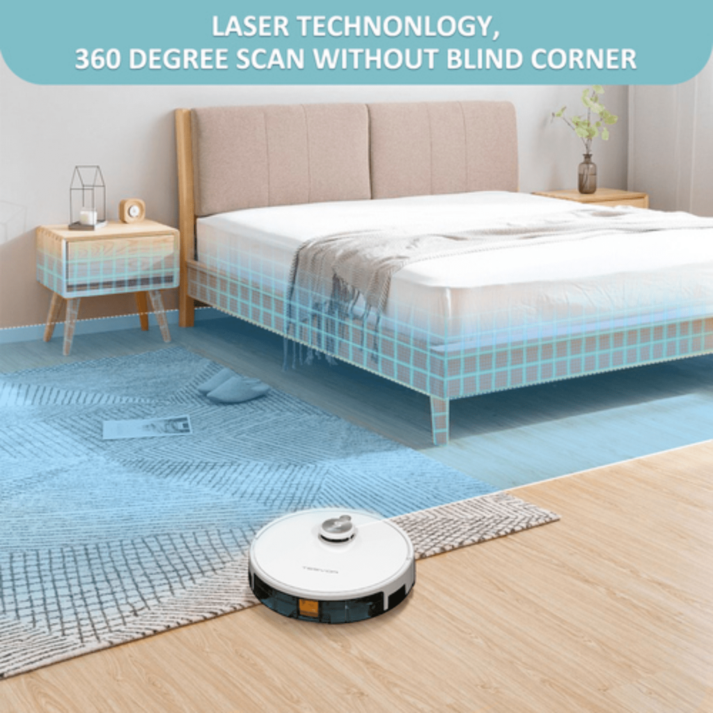 Tesvor S6 Turbo Robot Vacuum & Mop, 4000Pa