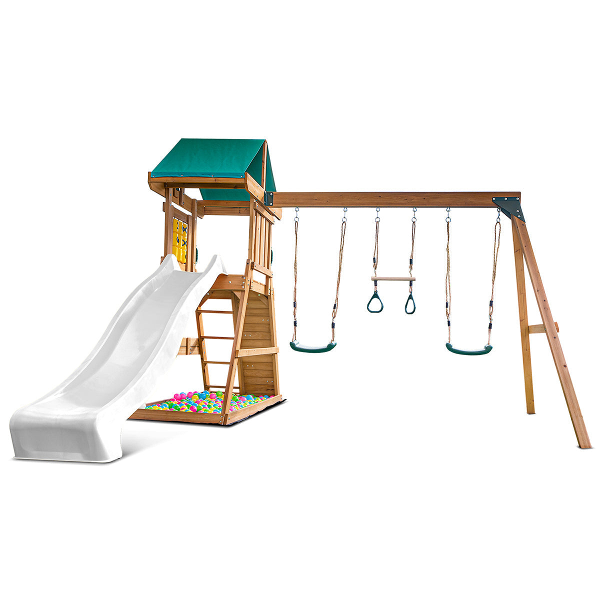 Lifespan Kids Birmingham Swing Set & Play Centre with 2.2m Slide (White)