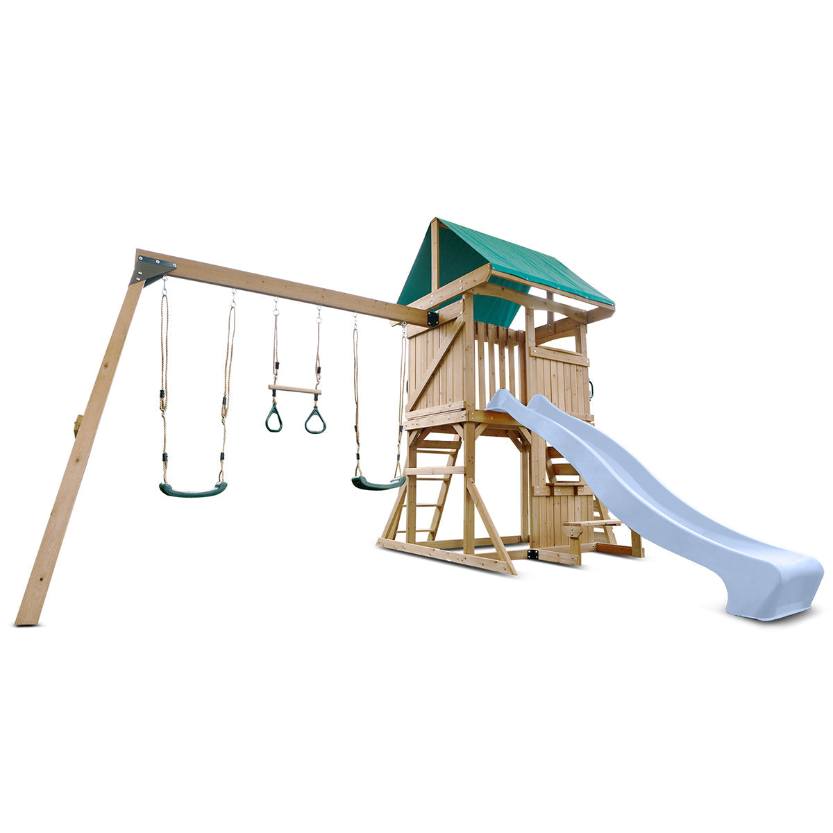 Lifespan Kids Carindale Swing Set & Play Centre with 2.2m Slide (Pastel Blue)