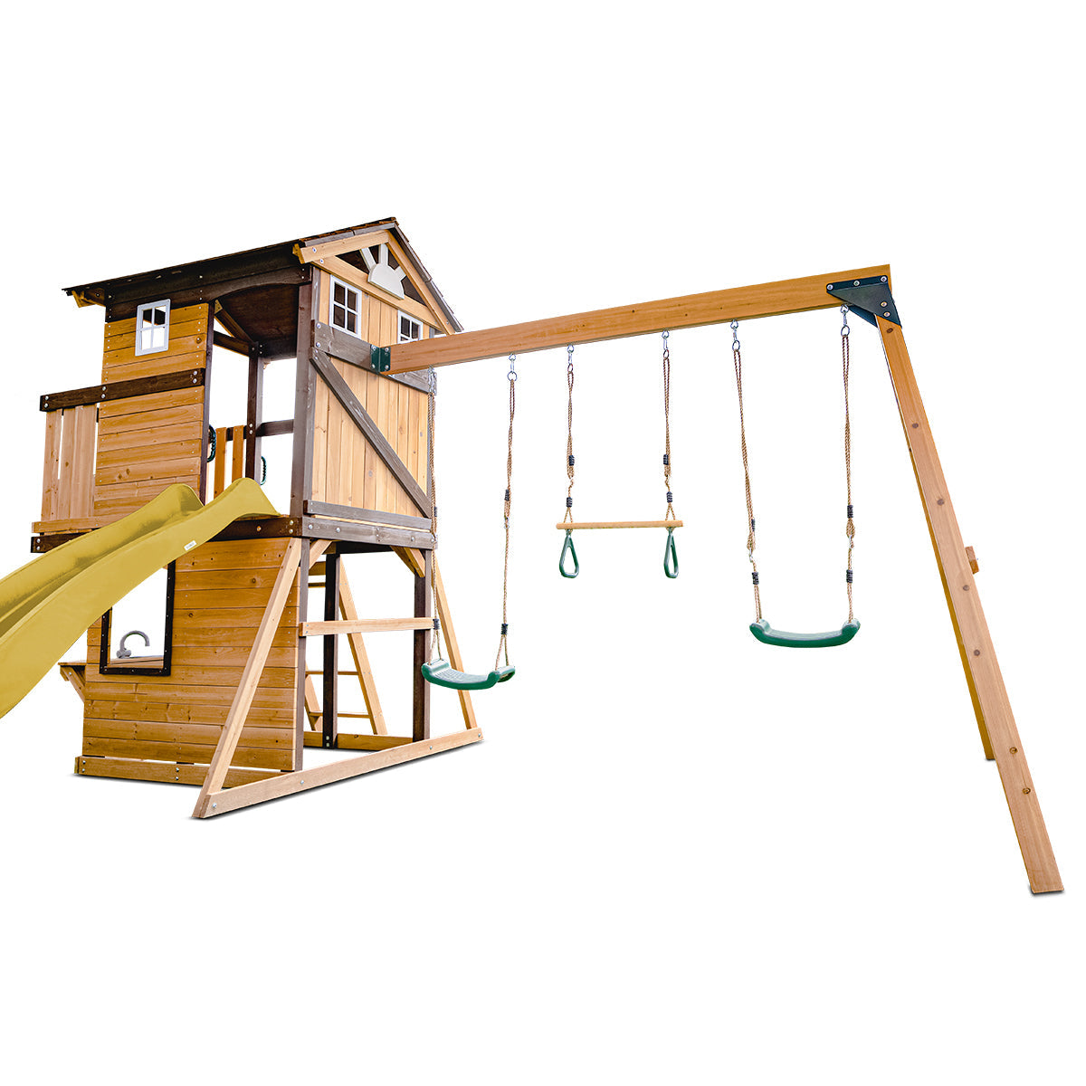 Lifespan Kids Darlington Swing Set & Play Centre with 2.2m Slide (Yellow)