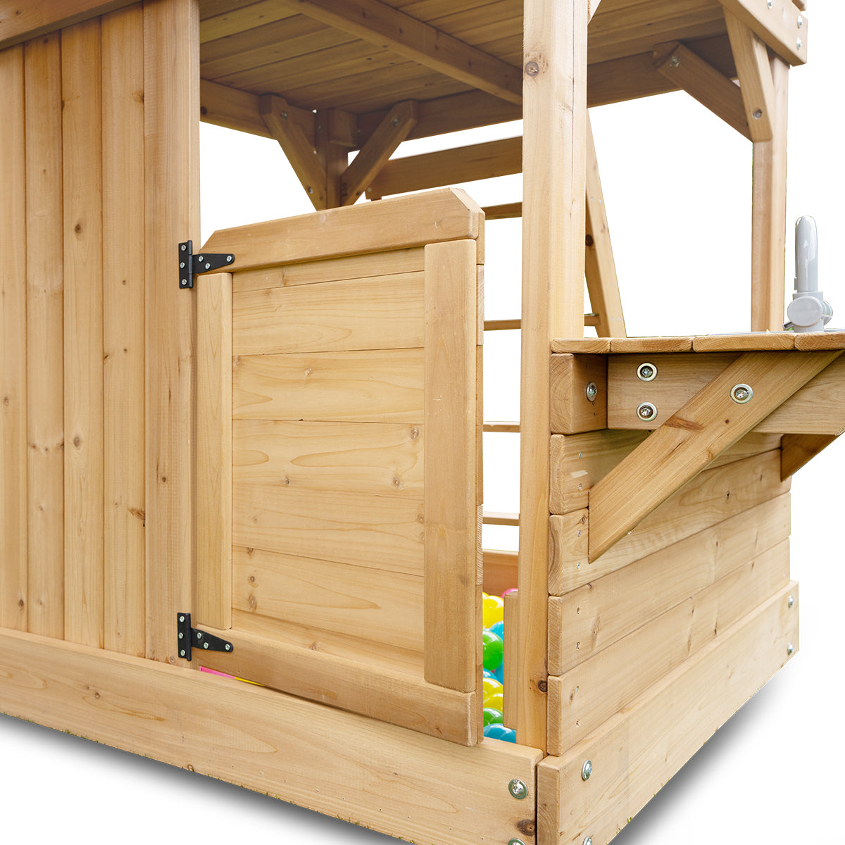 Lifespan Kids Montrose Swing Set & Play Centre with 2.2m Slide (Pastel Pink)