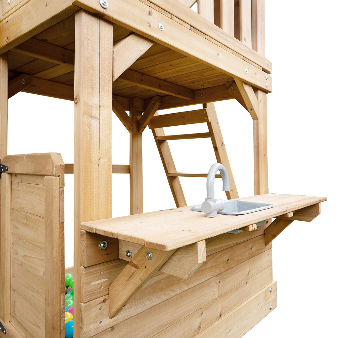 Lifespan Kids Montrose Swing Set & Play Centre with 2.2m Slide (Yellow)