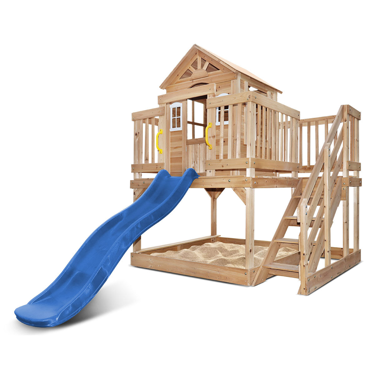 Lifespan Kids Silverton Cubby House with 1.8m Slide (Blue)
