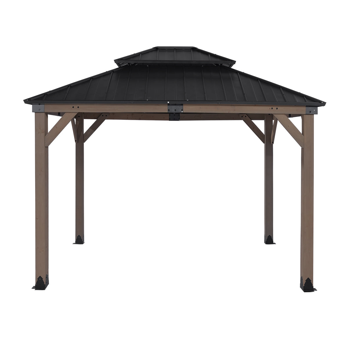 Yardtopia Maryborough 3m x 3m Timber & Steel Double Hip Roof Gazebo