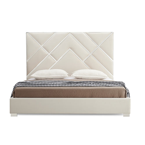 Matrix Luxe Bed Frame – Upholstered, High-Quality Slats & Polished Feet