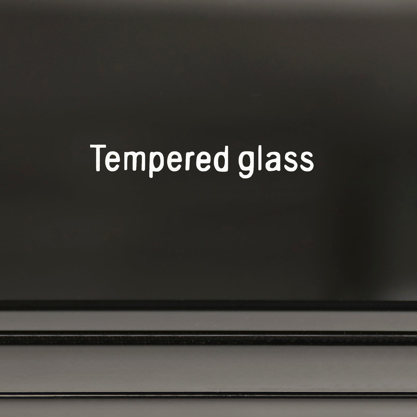 TV Cabinet with 3 Storage Drawers Extendable With Glossy MDF Entertainment Unit in Black Colour