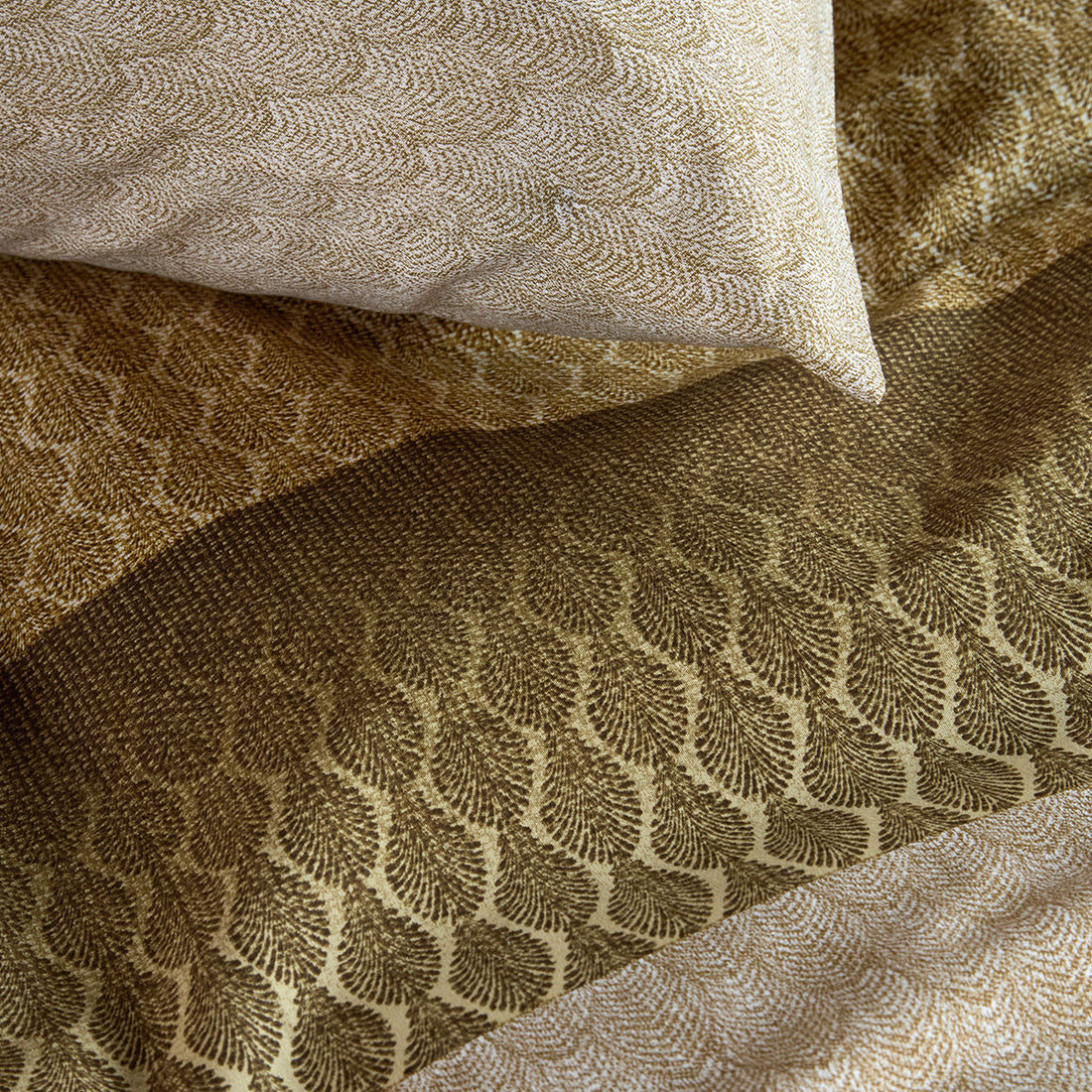 Bedding House Sanna Gold 100% Cotton Percale Quilt Cover Set Queen