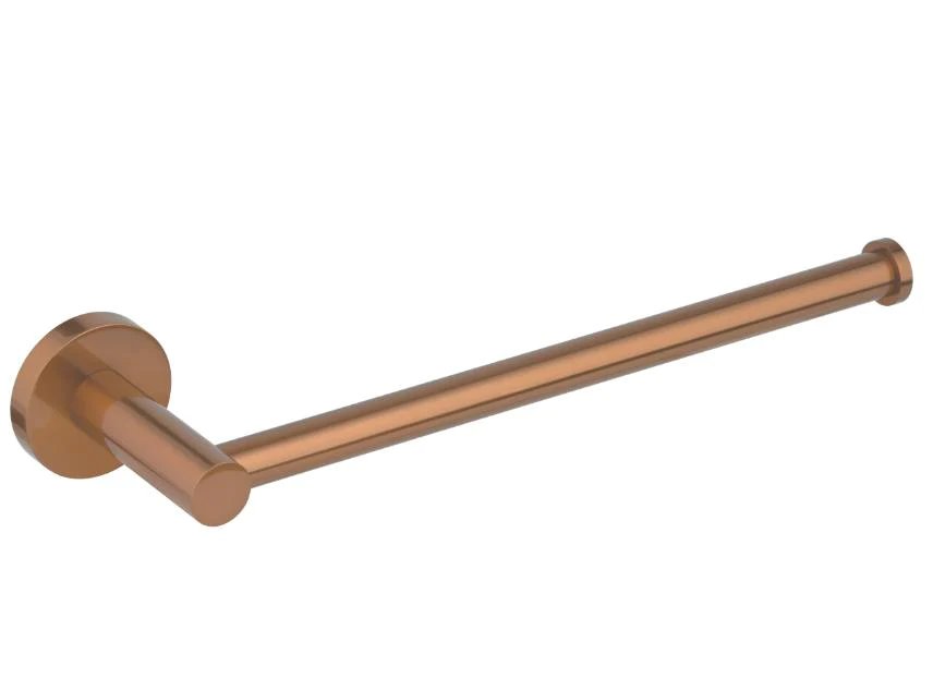 2024 Round Brushed Copper Toilet Roll Holder & Hand Towel Holder