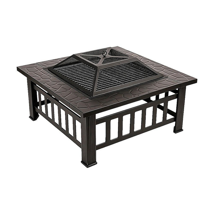 18" Square Metal Fire Pit Outdoor Heater