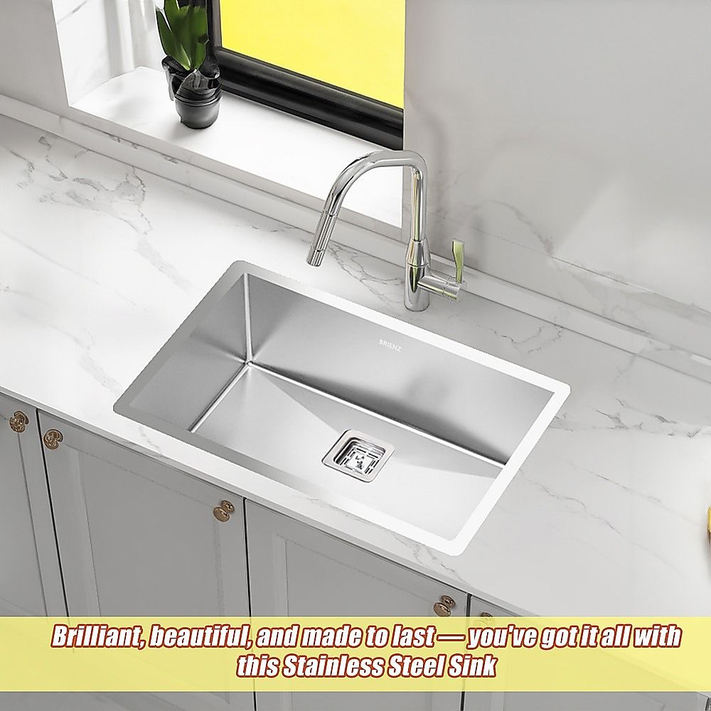 810x505mm Handmade 1.5mm Stainless Steel Kitchen Sink with Waste and Grid