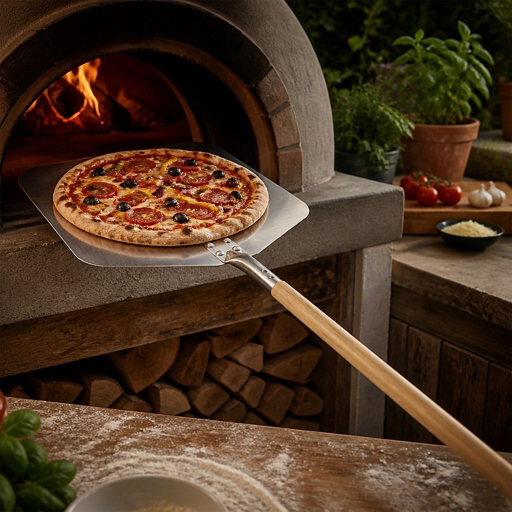 Profesional Pizza Oven Peel Paddle 90cm Wood Handle