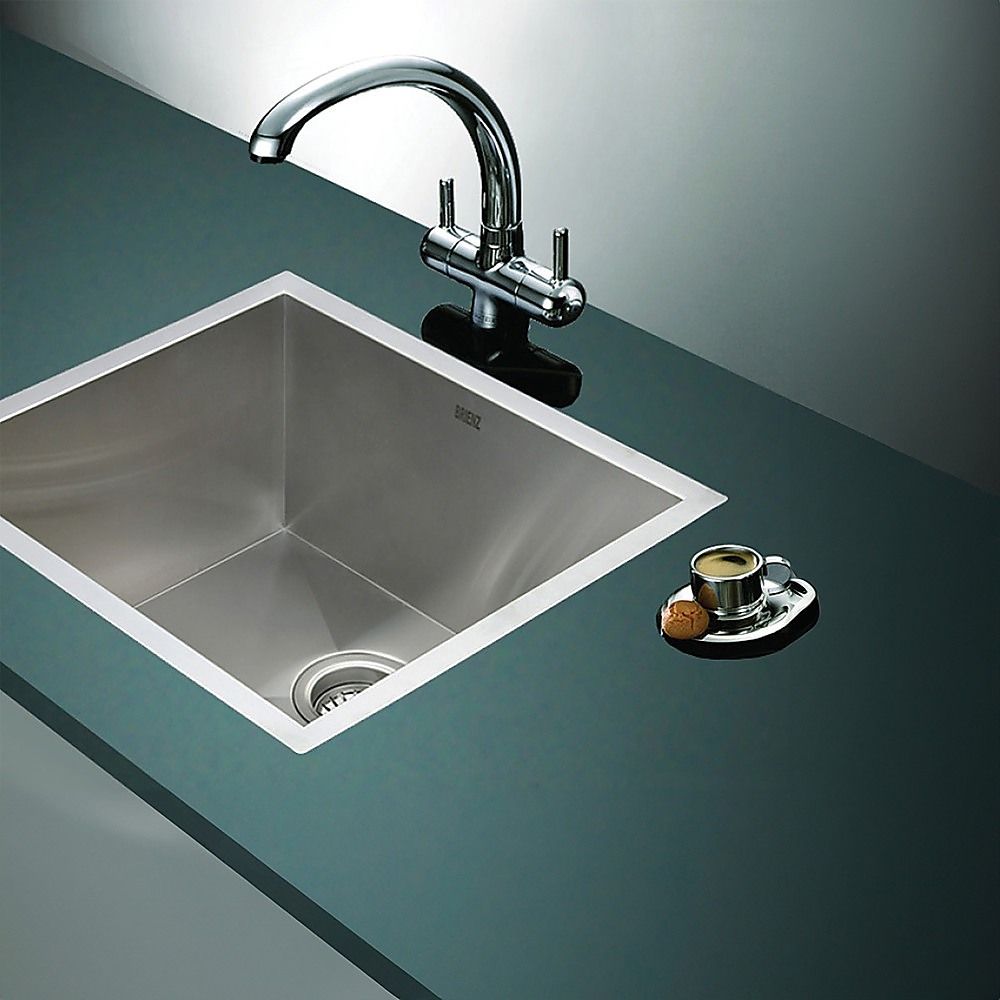 510x450mm Handmade 1mm 20 Gauge Stainless Steel Kitchen Laundry Sink with Waste