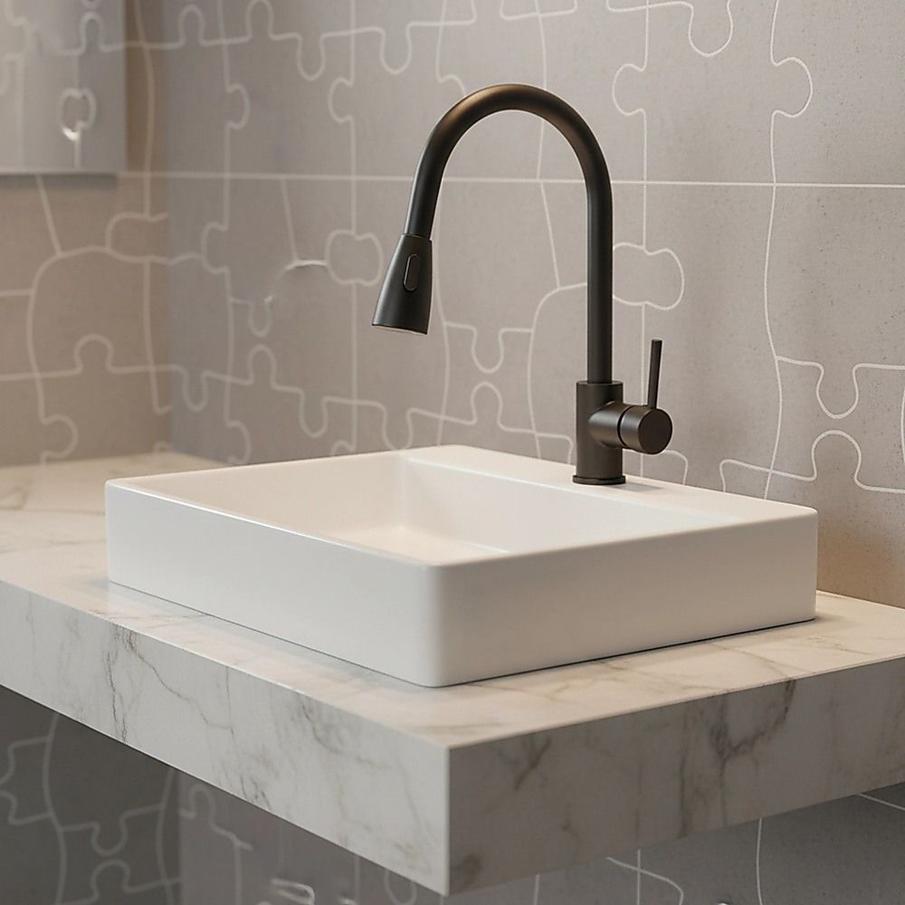 Basin Mixer Pull-Down Tap Faucet -Kitchen Laundry Bathroom Sink