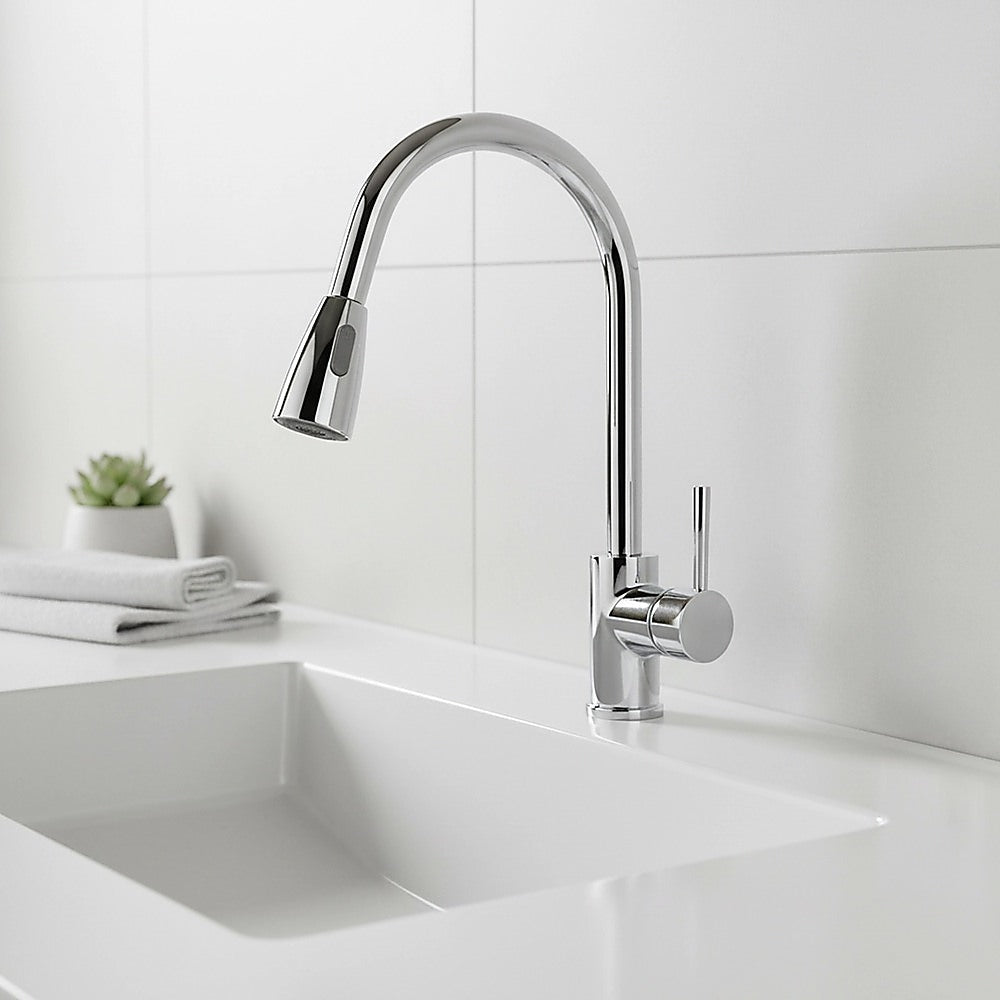 Basin Mixer Pull-Down Tap Faucet -Kitchen Laundry Bathroom Sink