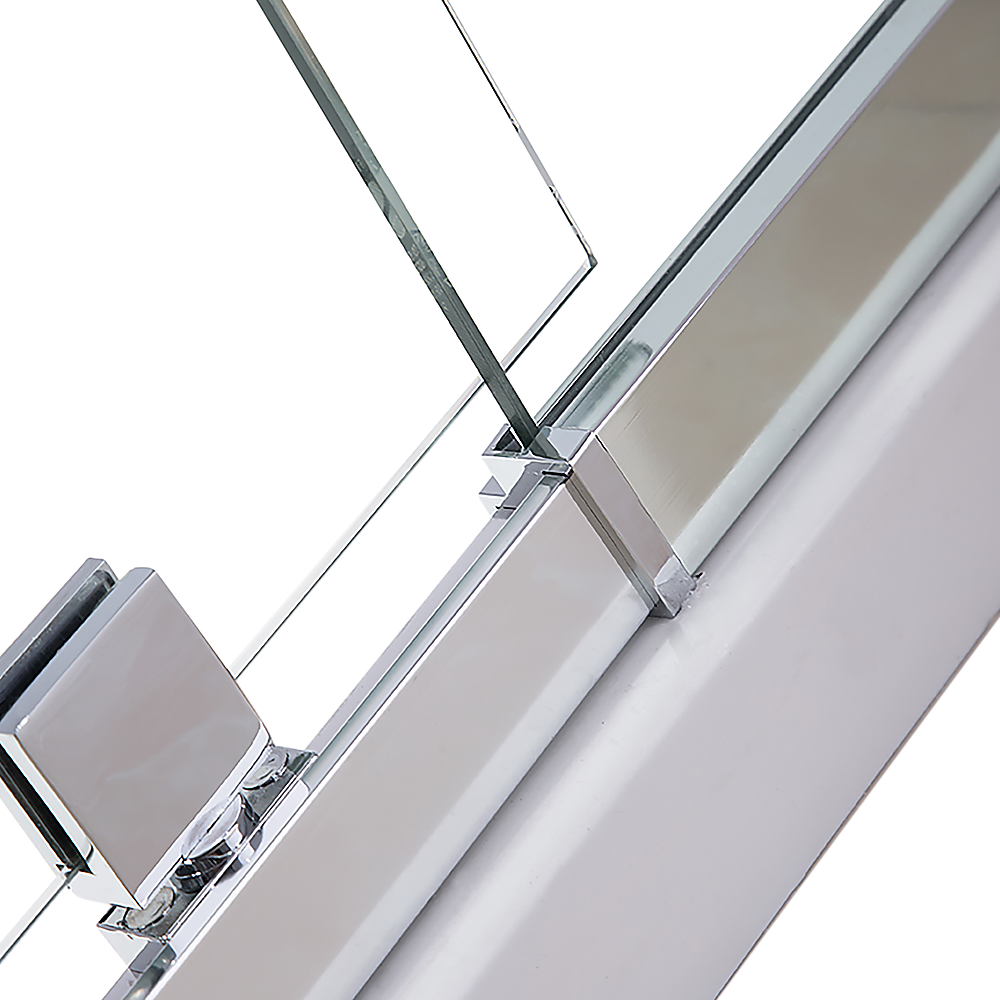 Adjustable Semi Frameless Shower Screen (98~106) x 195cm Australian Safety Glass