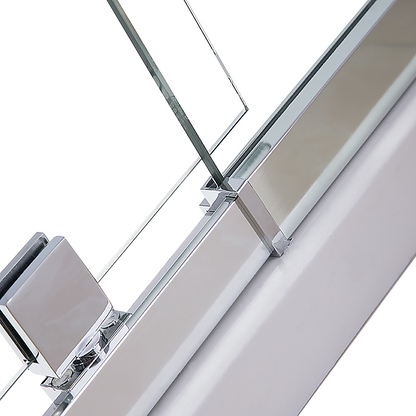 Adjustable Semi Frameless Shower Screen (98~106) x 195cm Australian Safety Glass